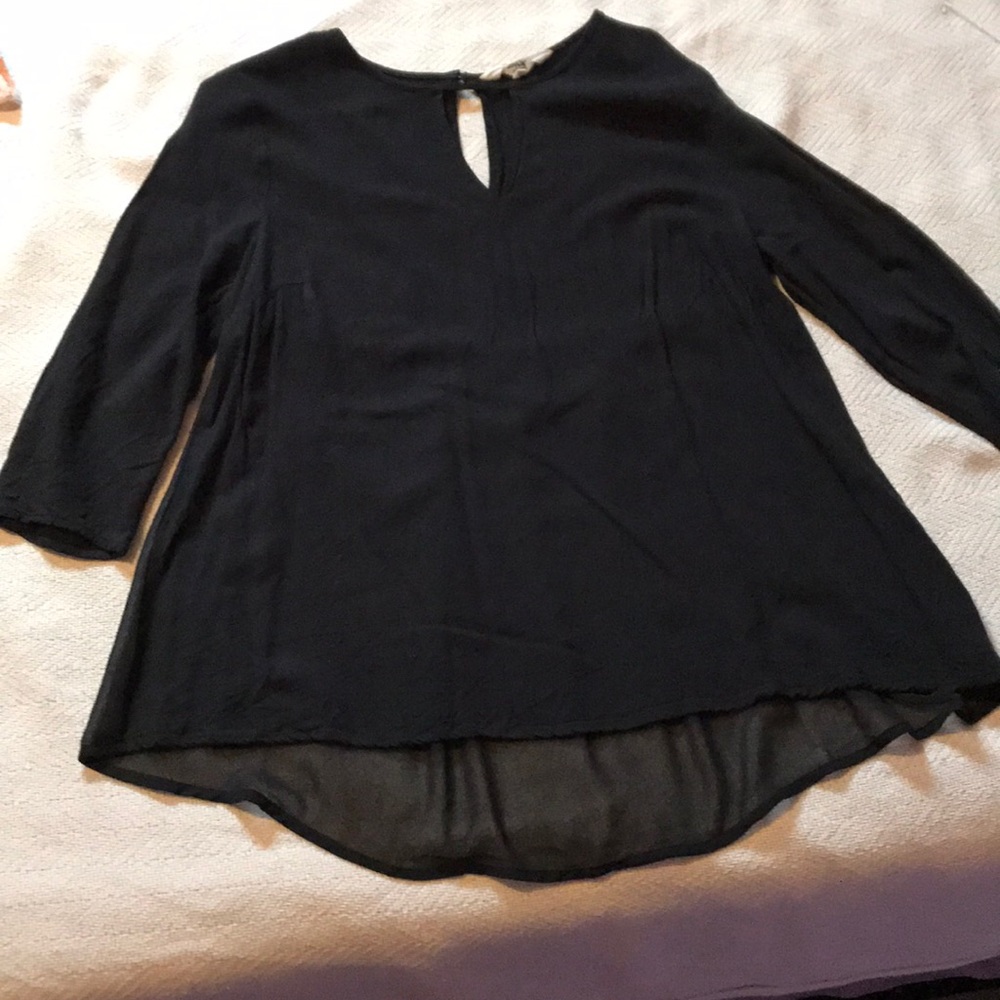 Beautiful black keyhole blouse